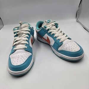 NIKE DUNK LOW "MIAMI DOLPHINS" #DV0833-102 MEN SIZE 8